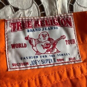 True Religion Orange Men's Straight Jeans
World Tour Johnny Super T